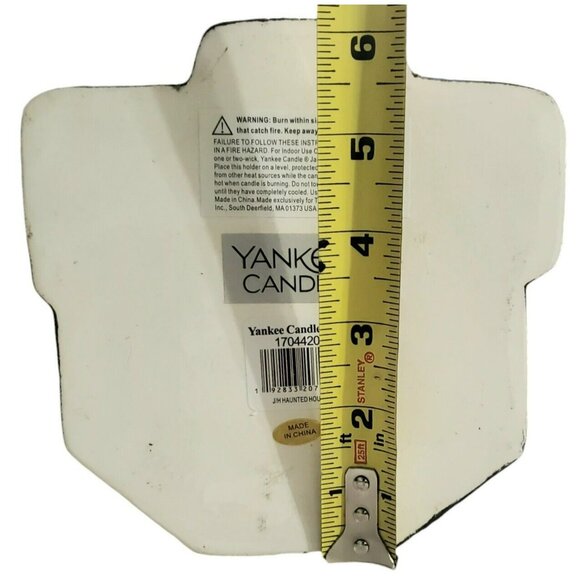 New Yankee Candle Haunted House Jar Holder Boney Bunch Halloween Ceramic 2021 - Picture 14 of 16